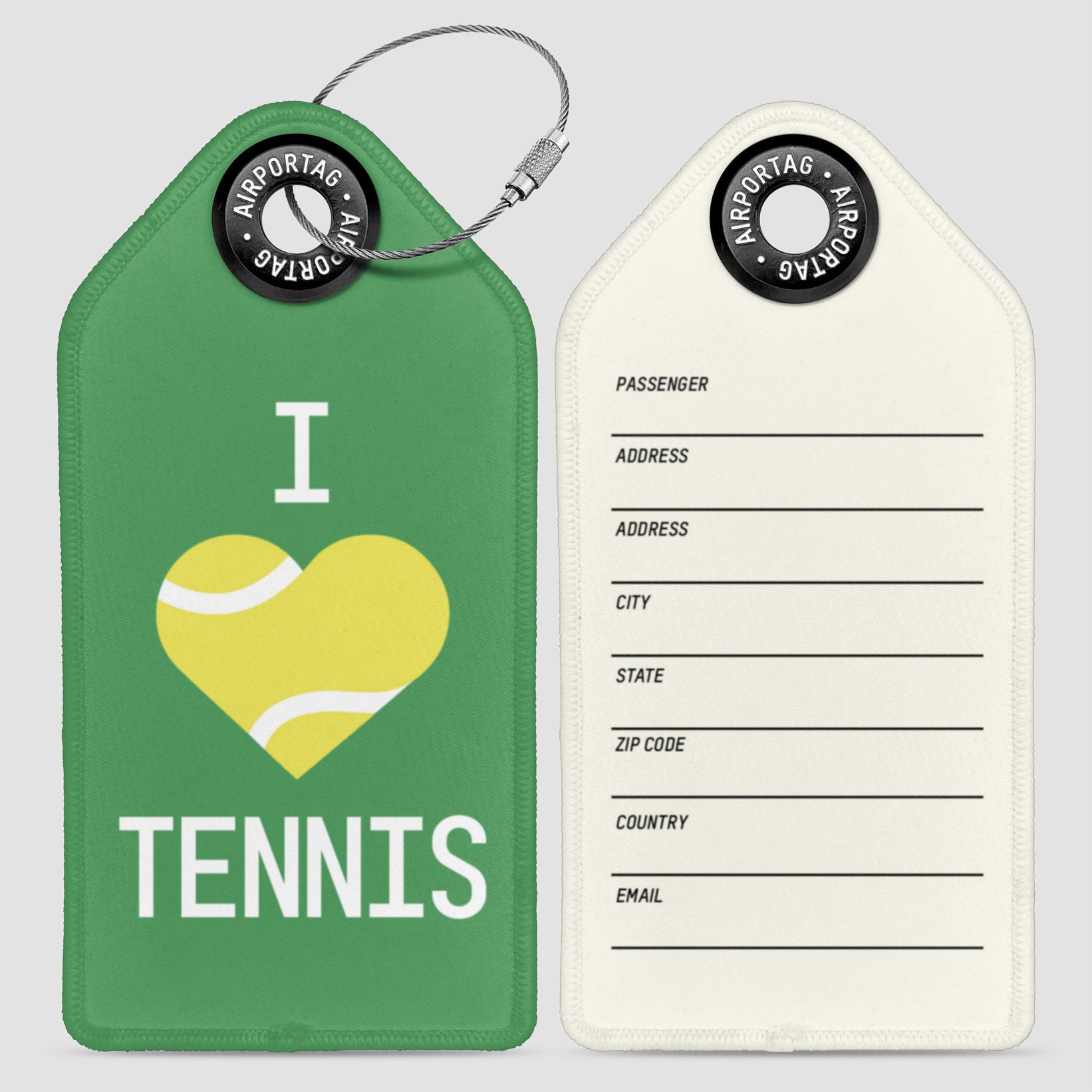 I Love Tennis - Luggage Tag