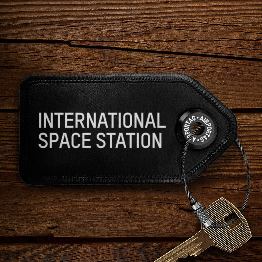 Station spatiale internationale - Porte-clés avec étiquette