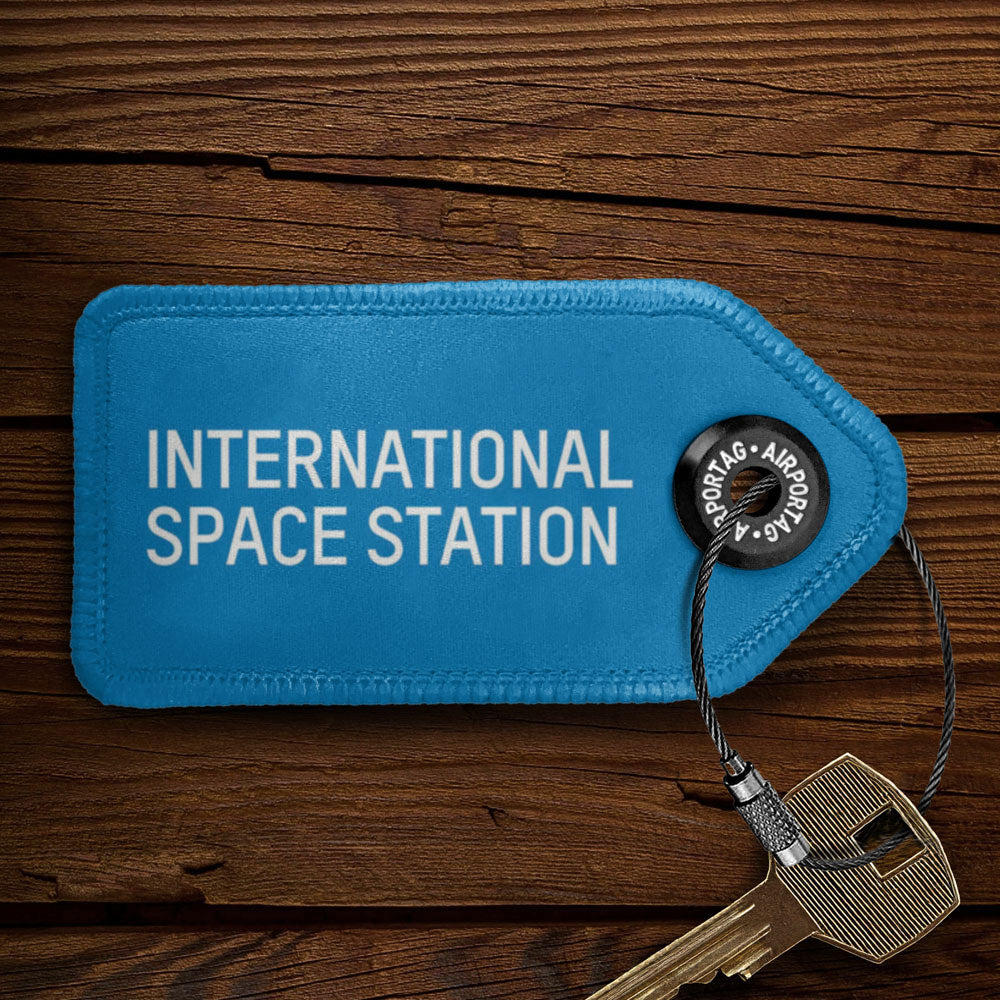 Station spatiale internationale - Porte-clés avec étiquette