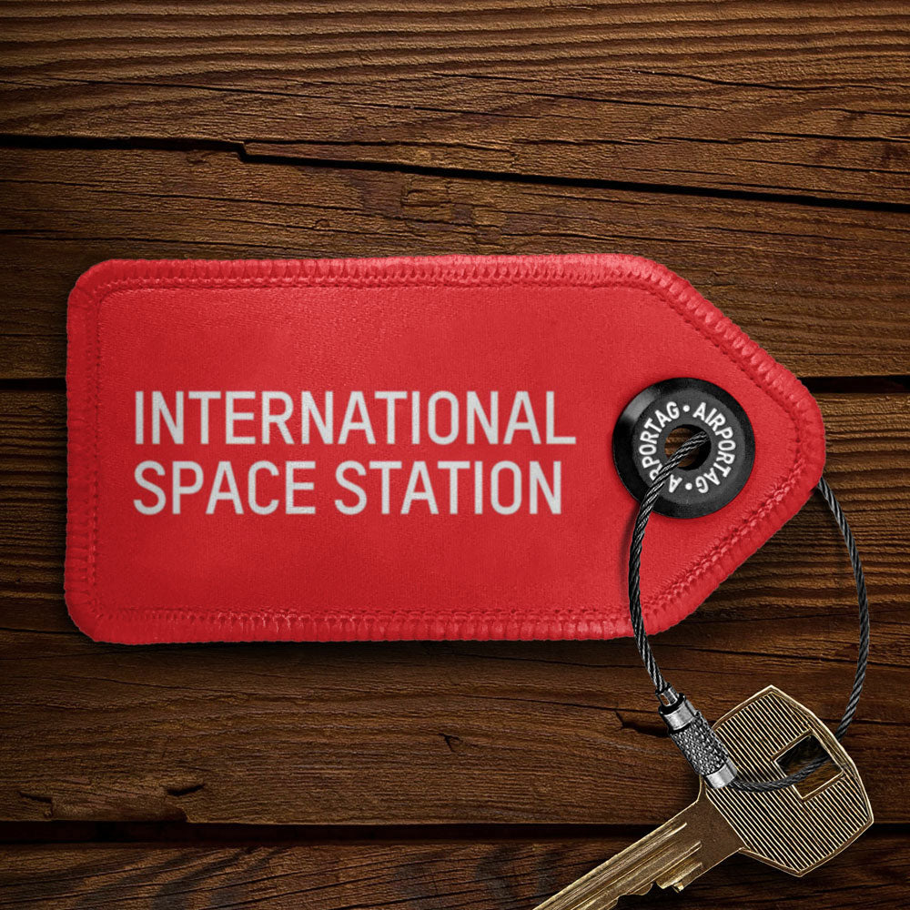 Station spatiale internationale - Porte-clés avec étiquette