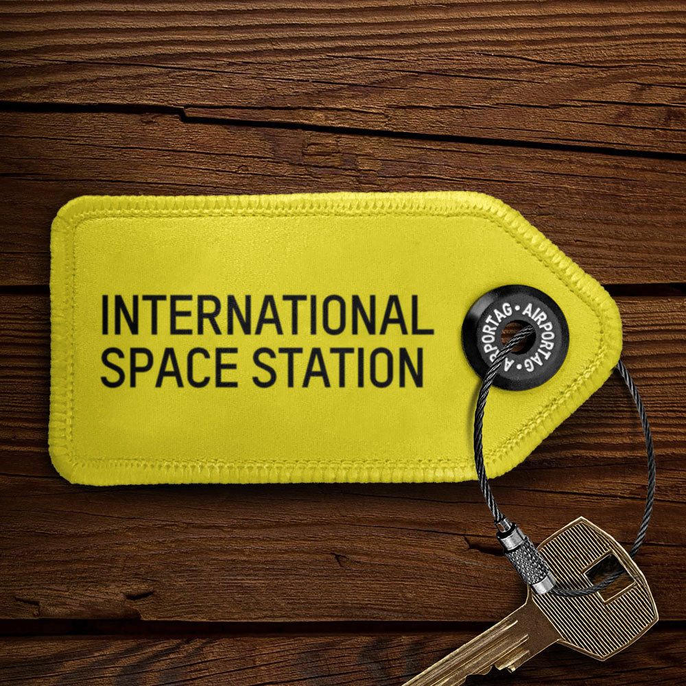 Station spatiale internationale - Porte-clés avec étiquette