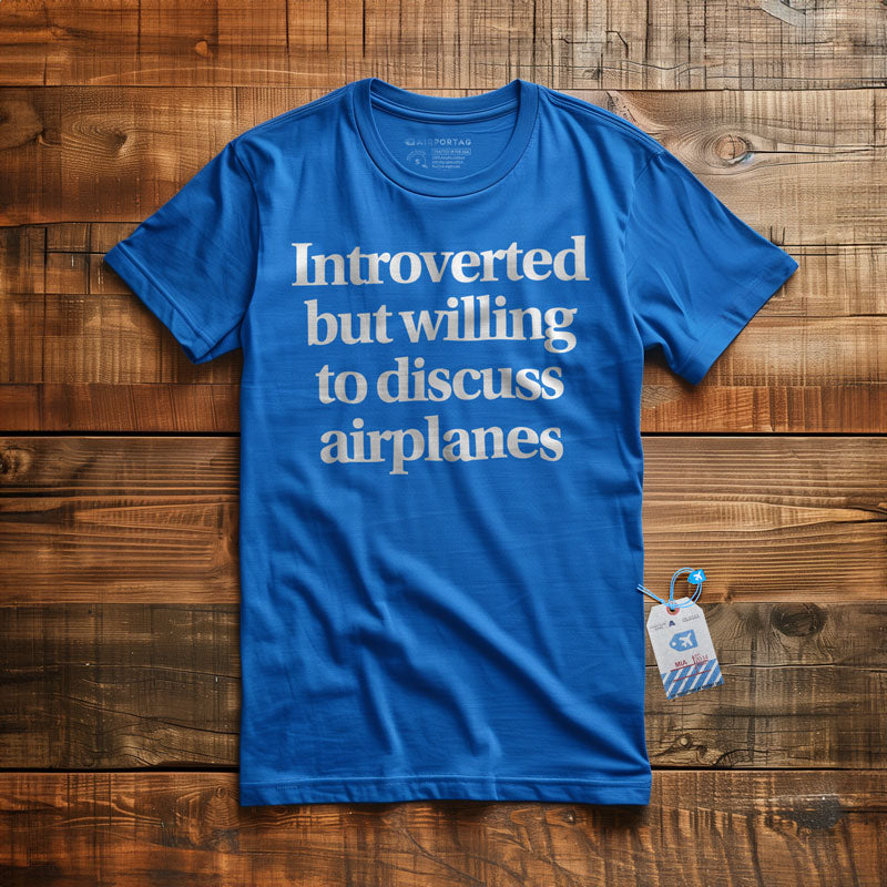 Introverted Discuss Airplanes - T-Shirt