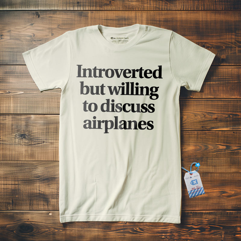 Introverted Discuss Airplanes - T-Shirt