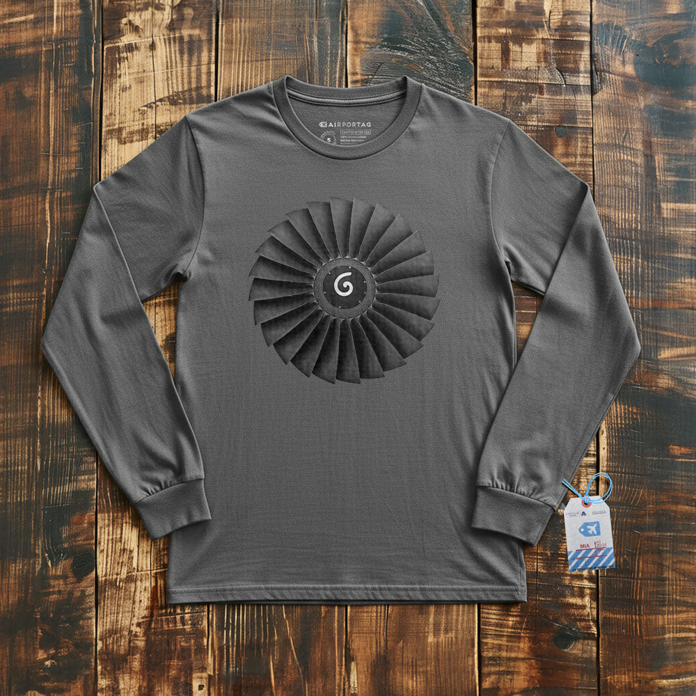 Jet Engine Fan Blades - Long Sleeve T-Shirt