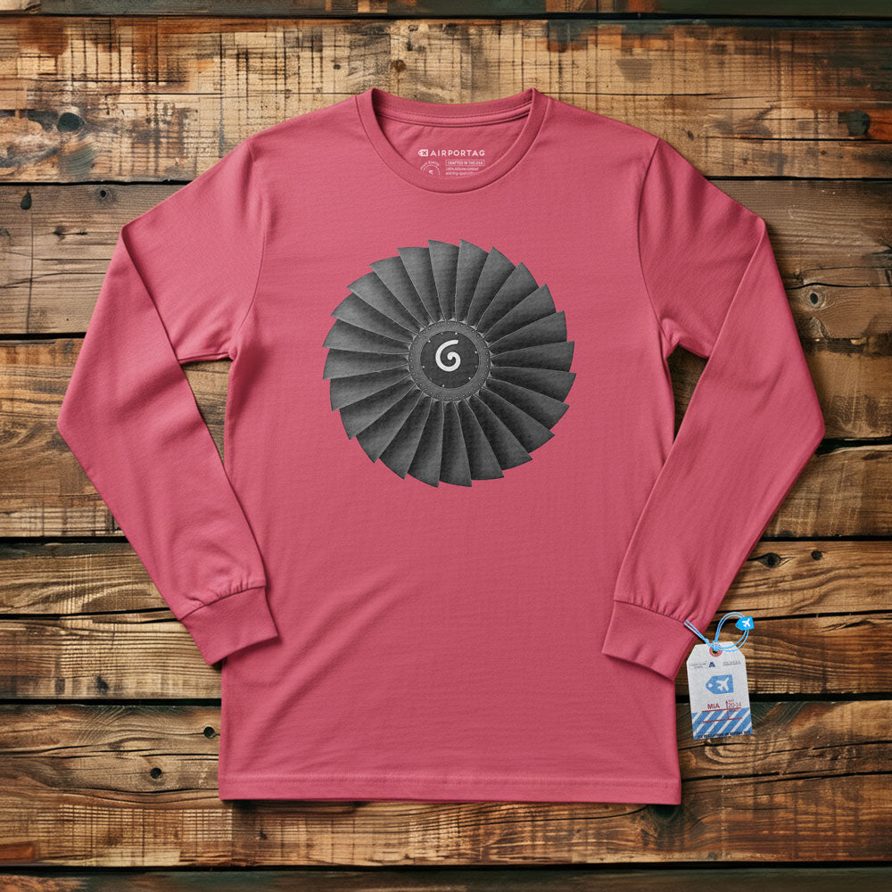 Jet Engine Fan Blades - Long Sleeve T-Shirt