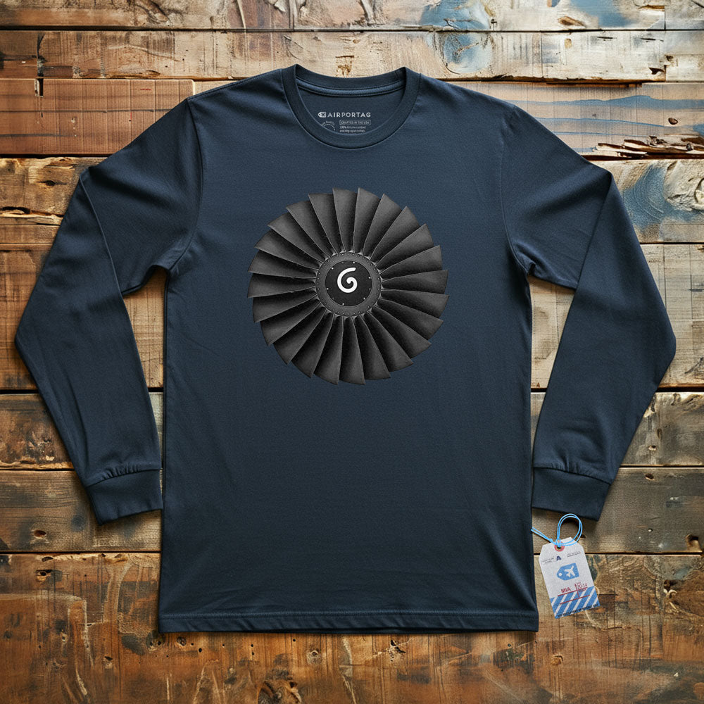 Jet Engine Fan Blades - Long Sleeve T-Shirt