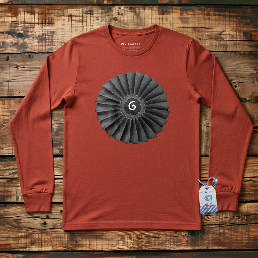 Jet Engine Fan Blades - Long Sleeve T-Shirt