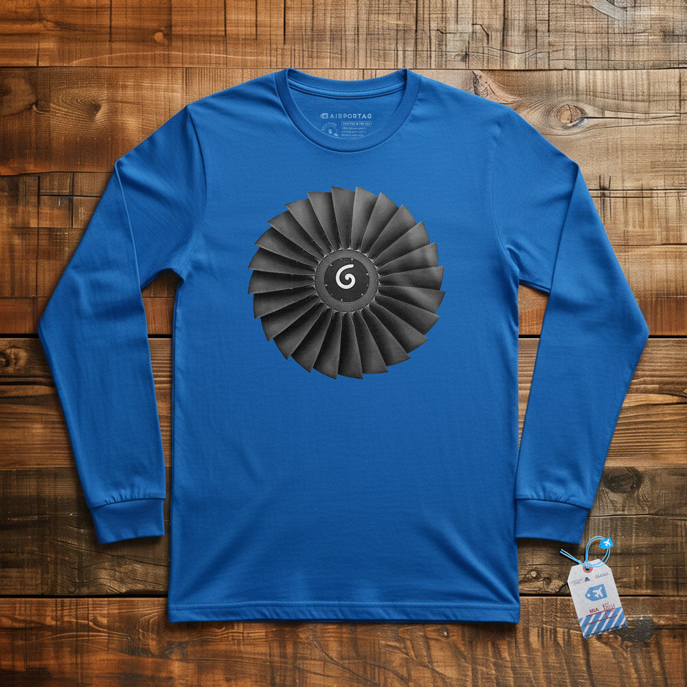 Jet Engine Fan Blades - Long Sleeve T-Shirt