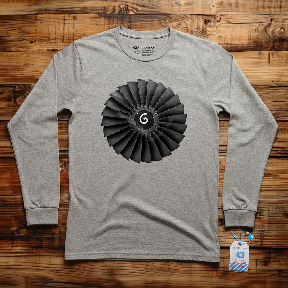 Jet Engine Fan Blades - Long Sleeve T-Shirt