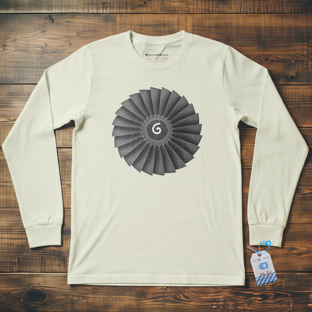 Jet Engine Fan Blades - Long Sleeve T-Shirt