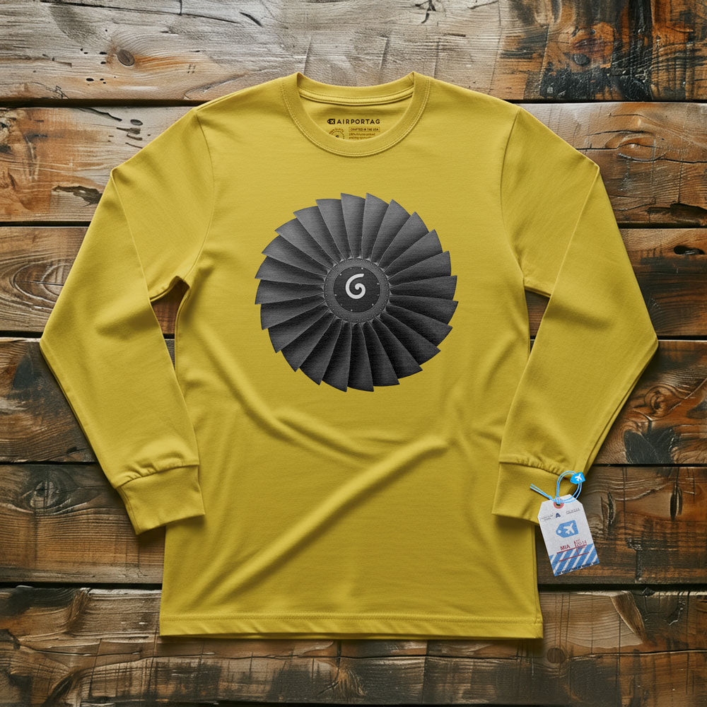 Jet Engine Fan Blades - Long Sleeve T-Shirt