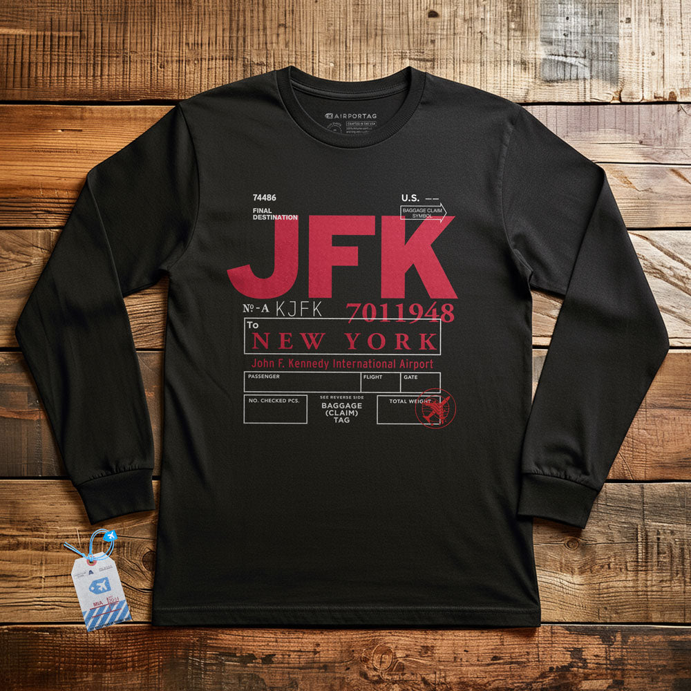 JFK Code - Long Sleeve T-Shirt