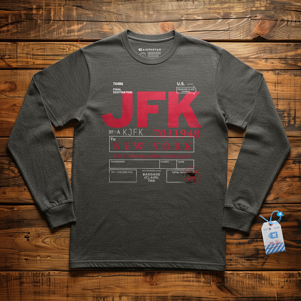 JFK Code - Long Sleeve T-Shirt