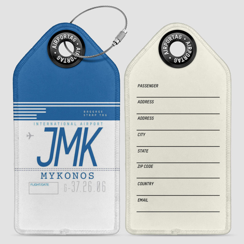 JMK - Étiquette de bagage