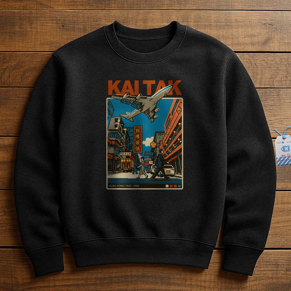 Kai Tak Pixel Art - Sweatshirt