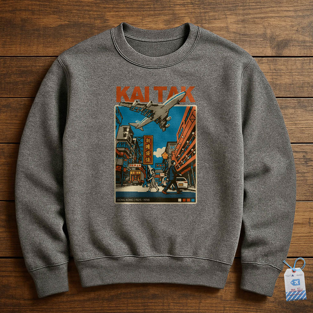 Kai Tak Pixel Art - Sweatshirt