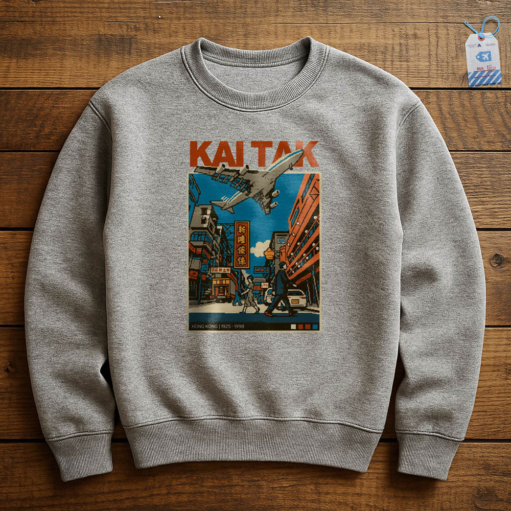 Kai Tak Pixel Art - Sweatshirt