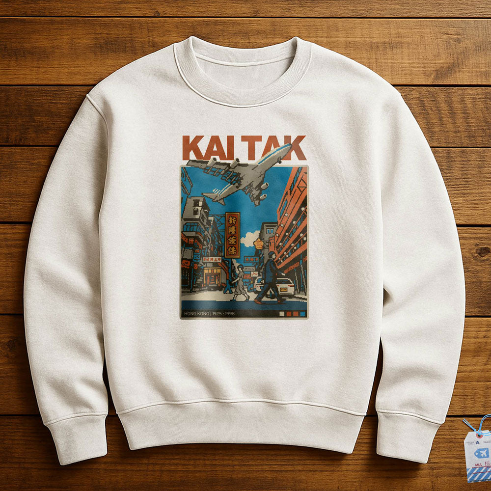 Kai Tak Pixel Art - Sweatshirt