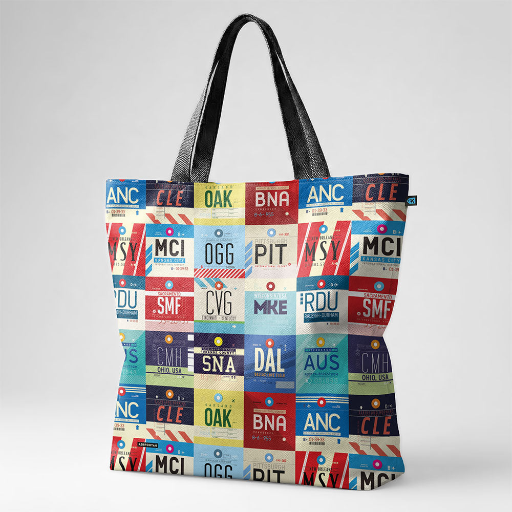 L Airports USA - Tote Bag