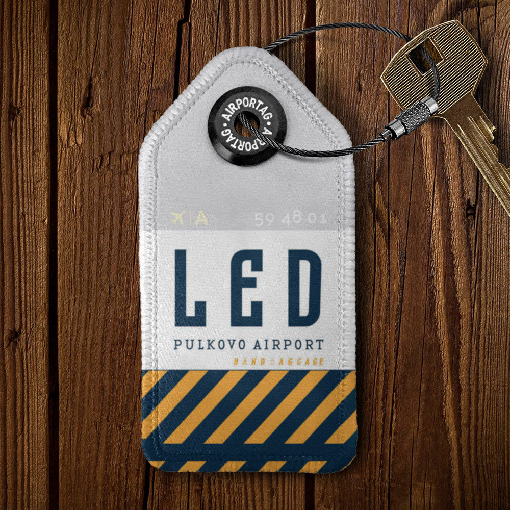 LED - Porte-clés en cuir