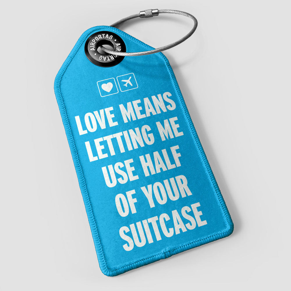 L'amour signifie... - Étiquette de bagage