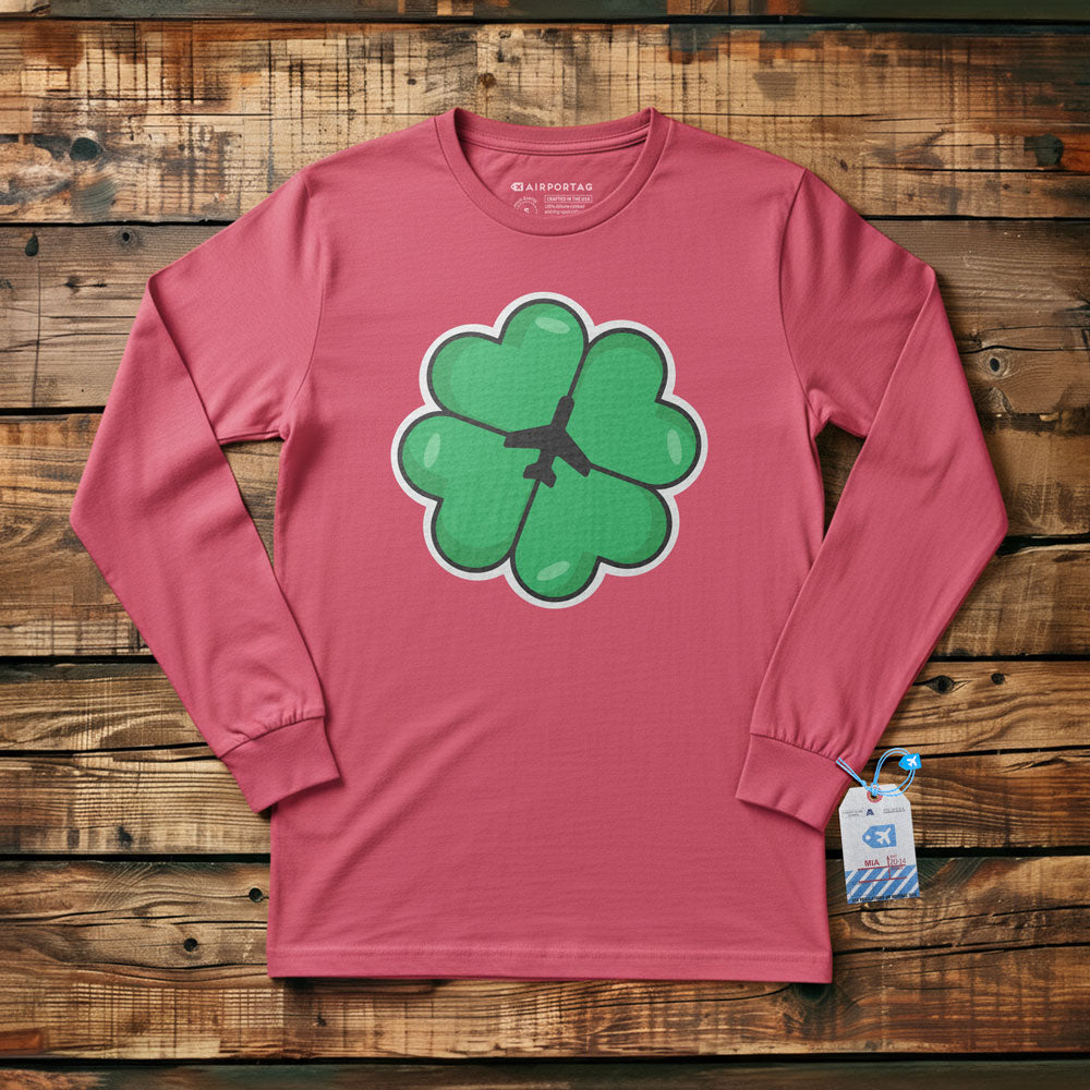 Lucky Leaf Plane - Long Sleeve T-Shirt
