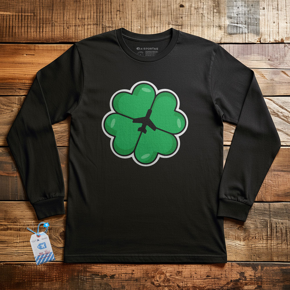 Lucky Leaf Plane - Long Sleeve T-Shirt