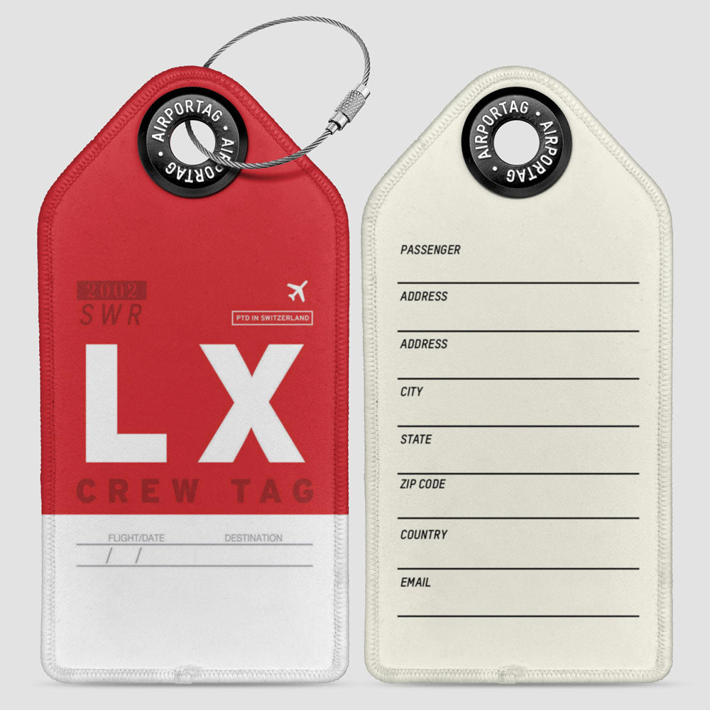 LX - Étiquette de bagage