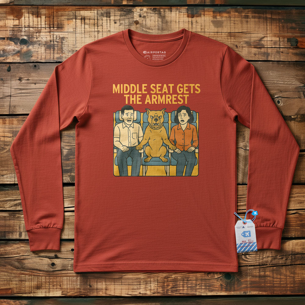 Middle Seat - Dog - Long Sleeve T-Shirt