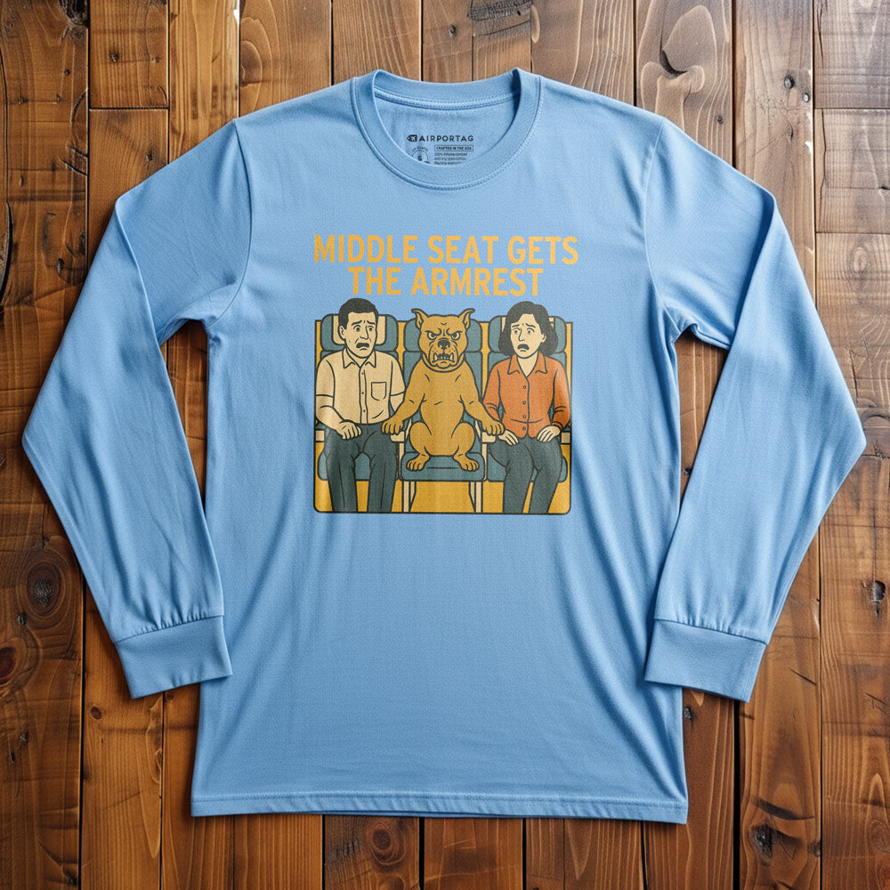 Middle Seat - Dog - Long Sleeve T-Shirt