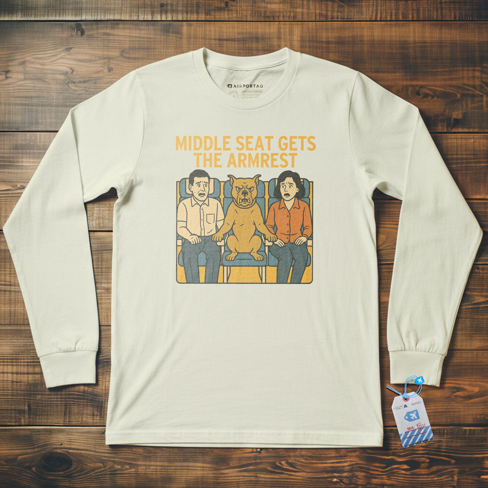 Middle Seat - Dog - Long Sleeve T-Shirt