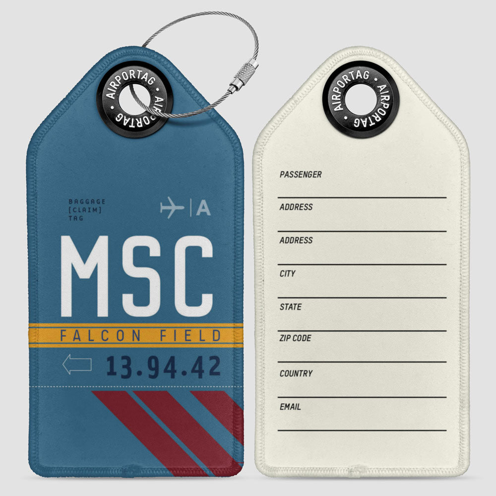 MSC - Étiquette de bagage