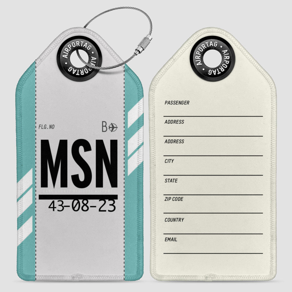 MSN - Étiquette de bagage
