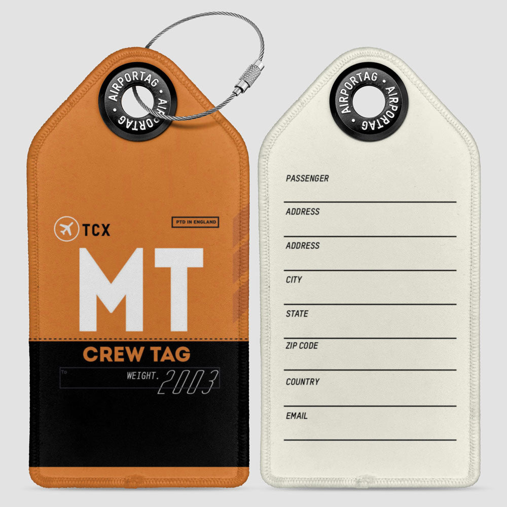 MT - Étiquette de bagage