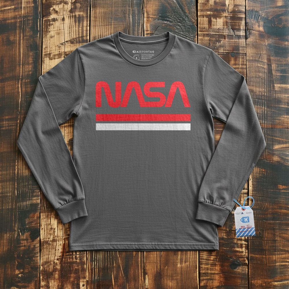 Nasa Worm Logo - Long Sleeve T-Shirt