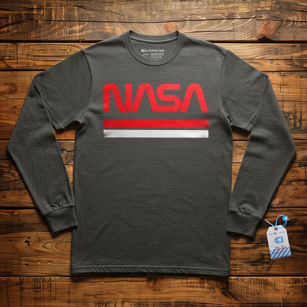 Nasa Worm Logo - Long Sleeve T-Shirt