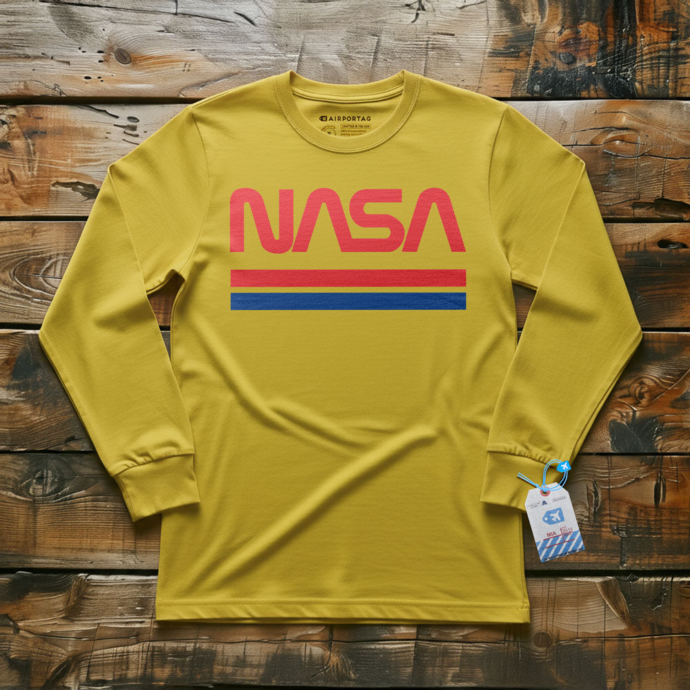 Nasa Worm Logo - Long Sleeve T-Shirt