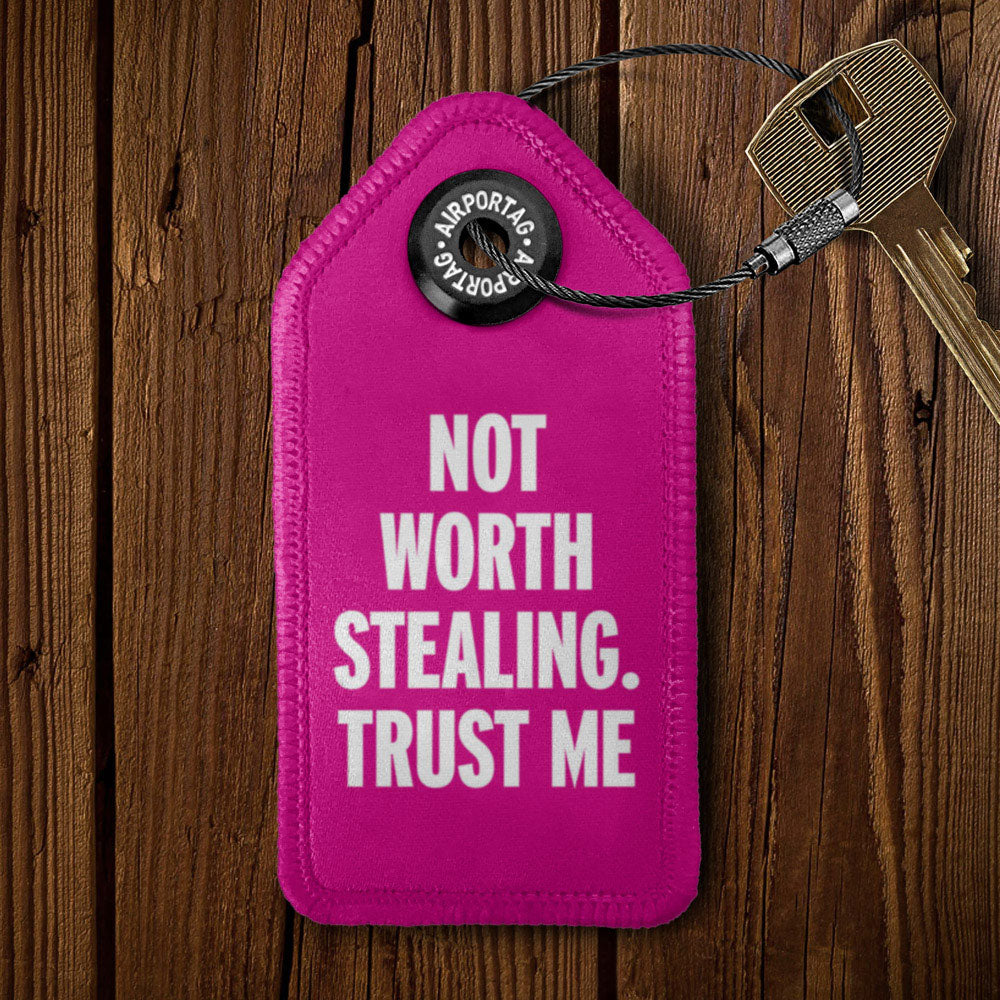Not Worth Stealing - Tag Keychain