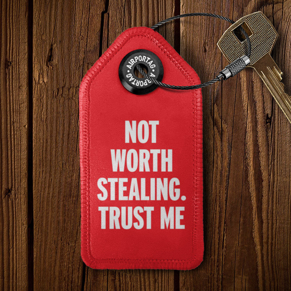 Not Worth Stealing - Tag Keychain