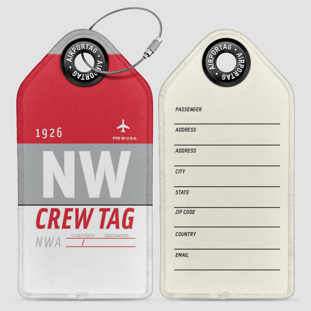 NW - Étiquette de bagage