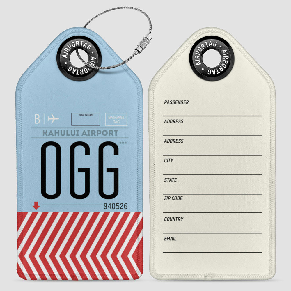 OGG - Étiquette de bagage