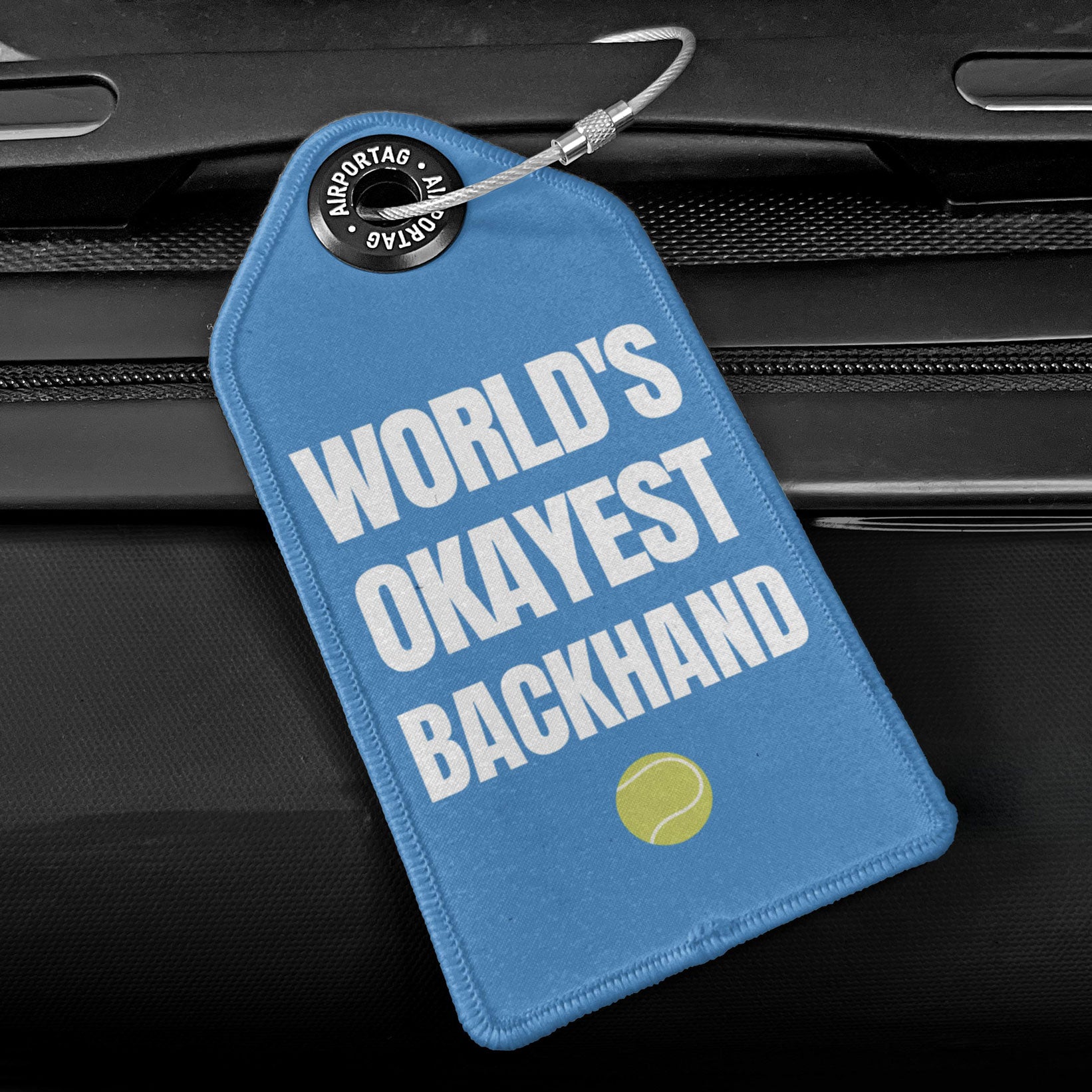 World's Okayest Backhand - Luggage Tag