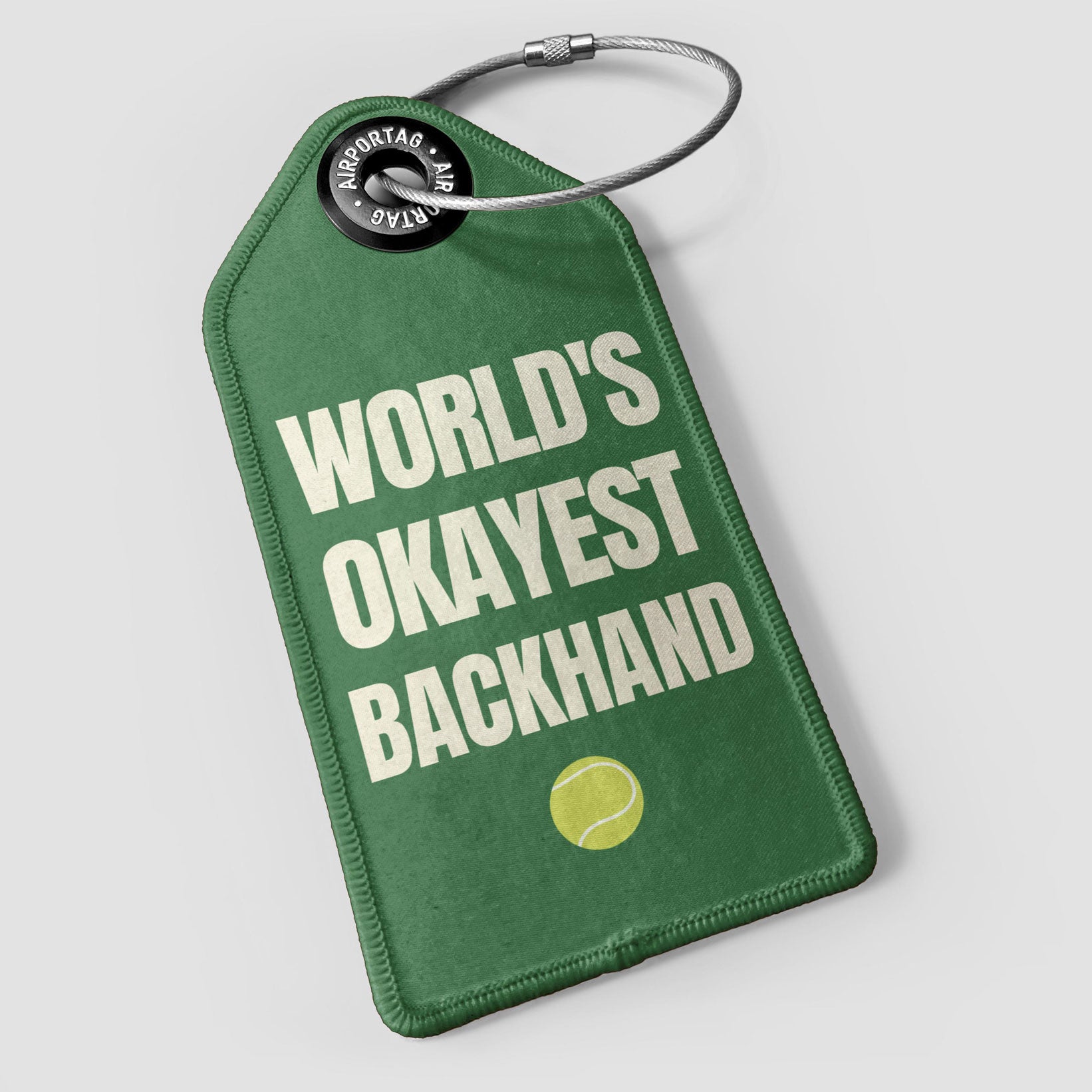 World's Okayest Backhand - Luggage Tag