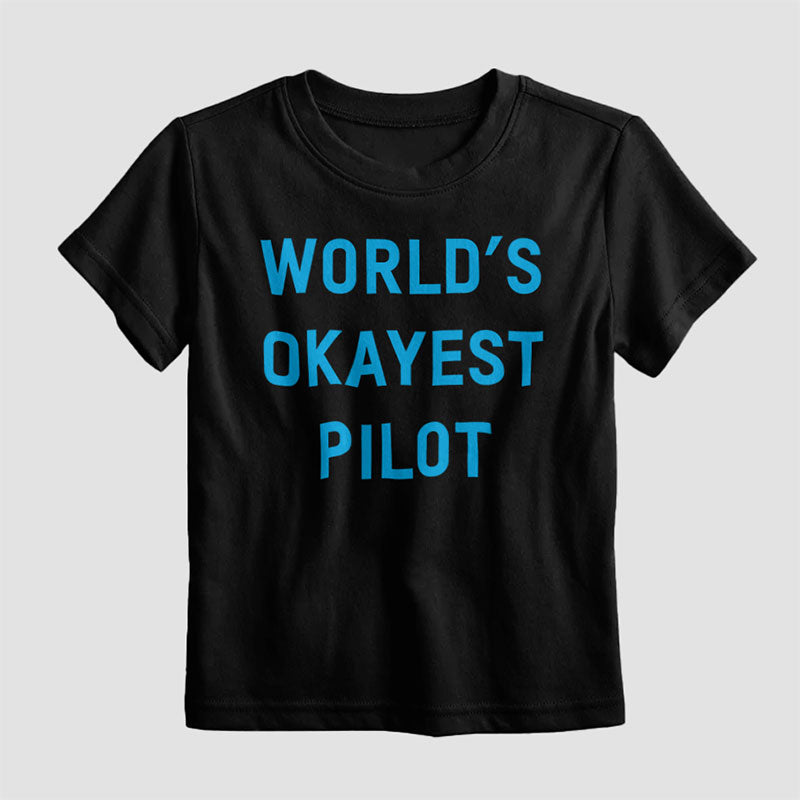 World's Okayest Pilot - Kids T-Shirt