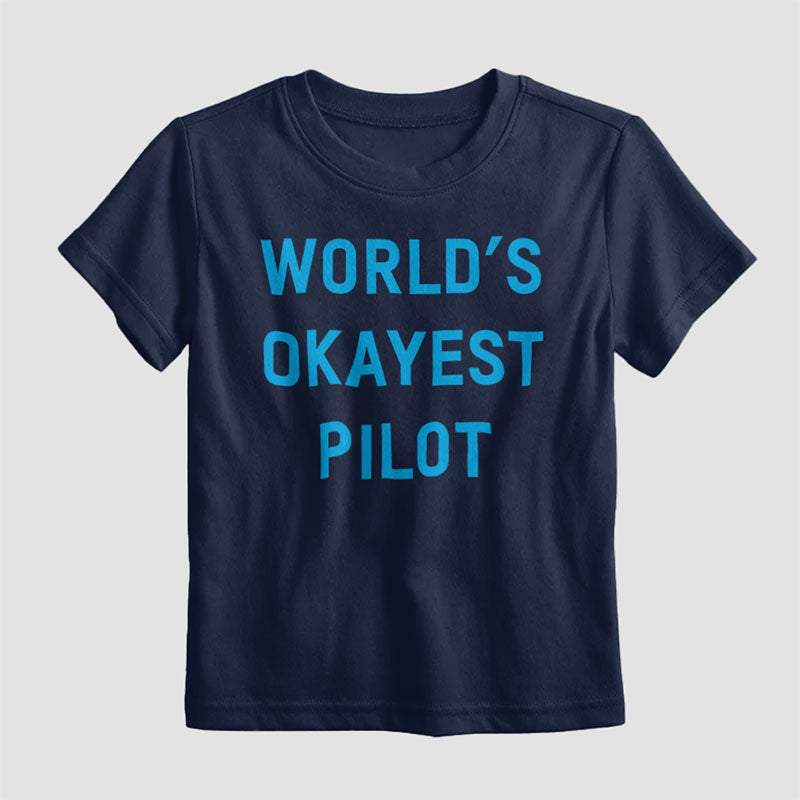 World's Okayest Pilot - Kids T-Shirt
