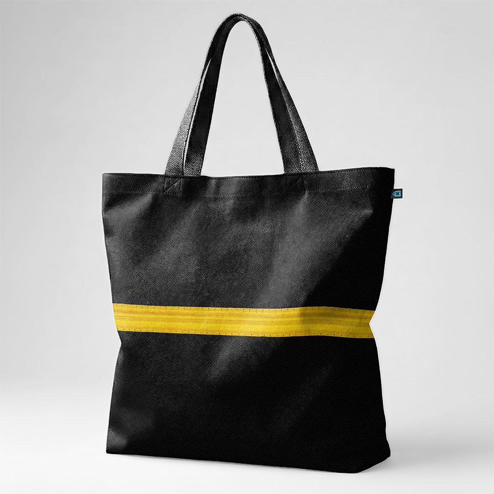 Black Pilot Stripes - Tote Bag