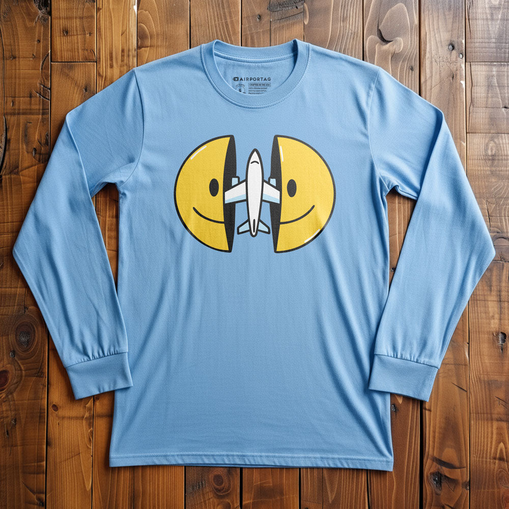 Open Smile Plane - Long Sleeve T-Shirt