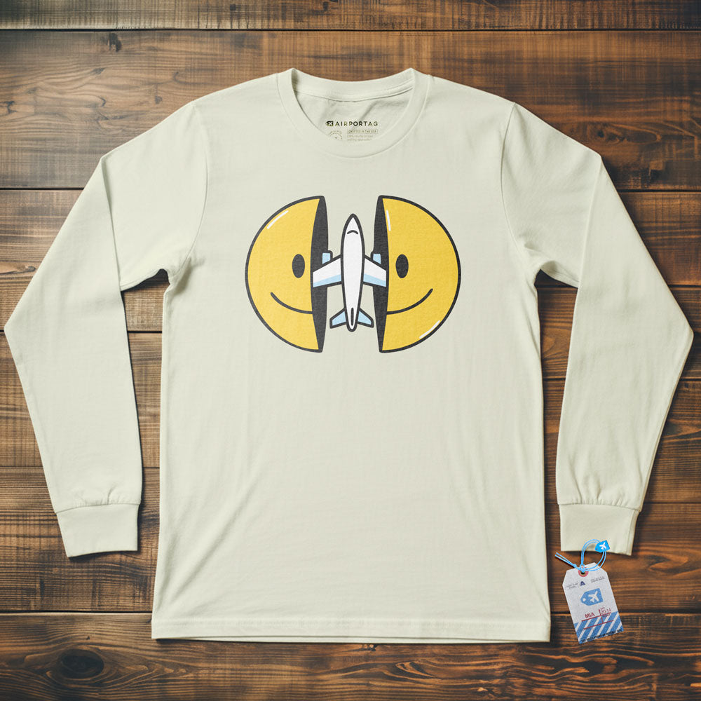 Open Smile Plane - Long Sleeve T-Shirt