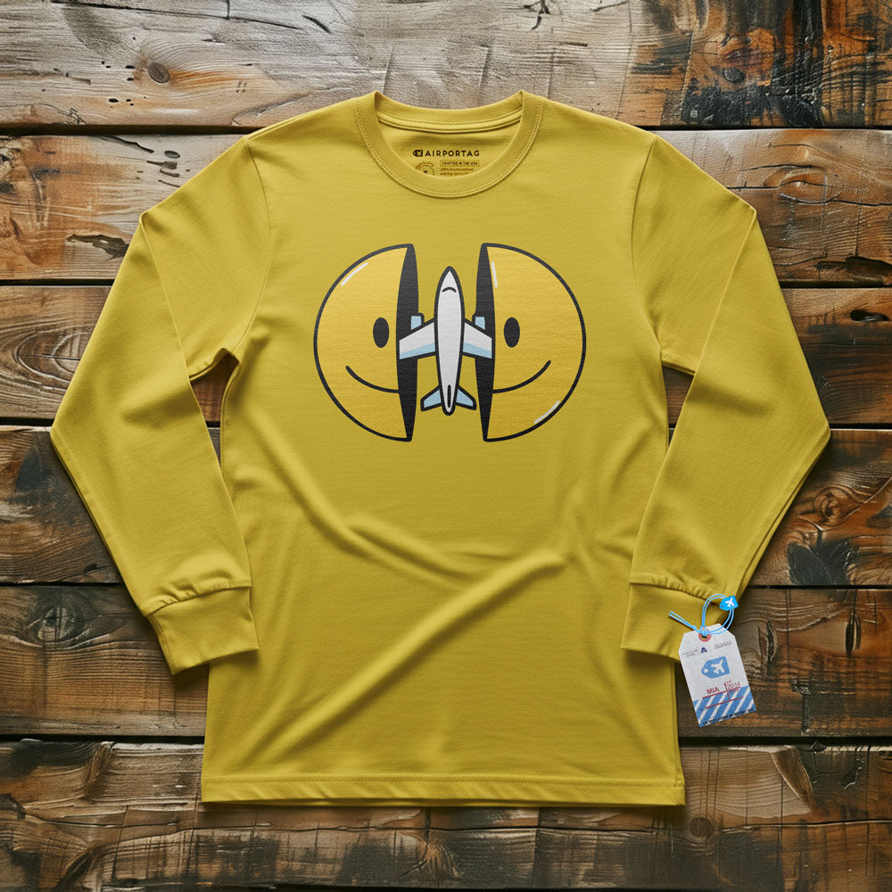 Open Smile Plane - Long Sleeve T-Shirt