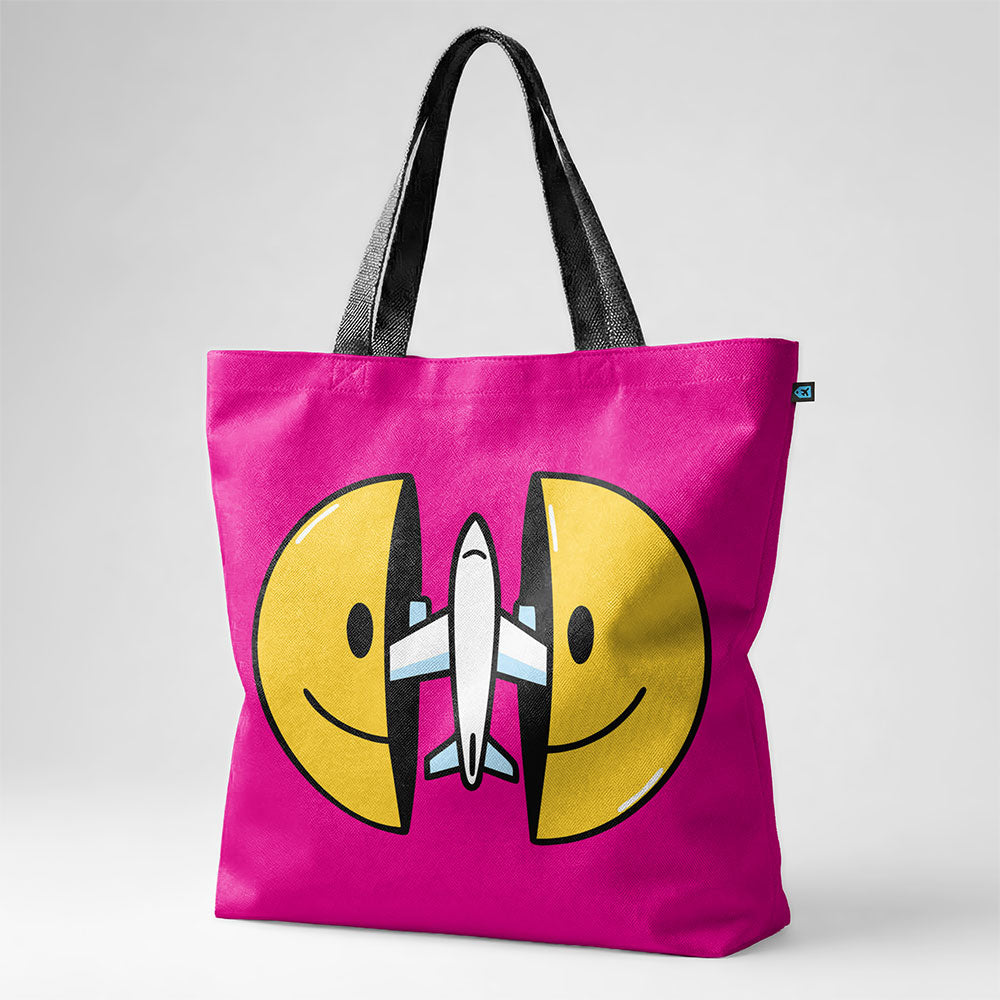 Open Smile Plane - Tote Bag